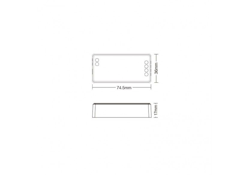 Contrôleur LED CCT Mi Light DC12V-24V 2.4GHz - FUT035S - Barcelona LED Contrôleur LED CCT Mi Light DC12V-24V 2.4GHz - FUT035S - Barcelona LED