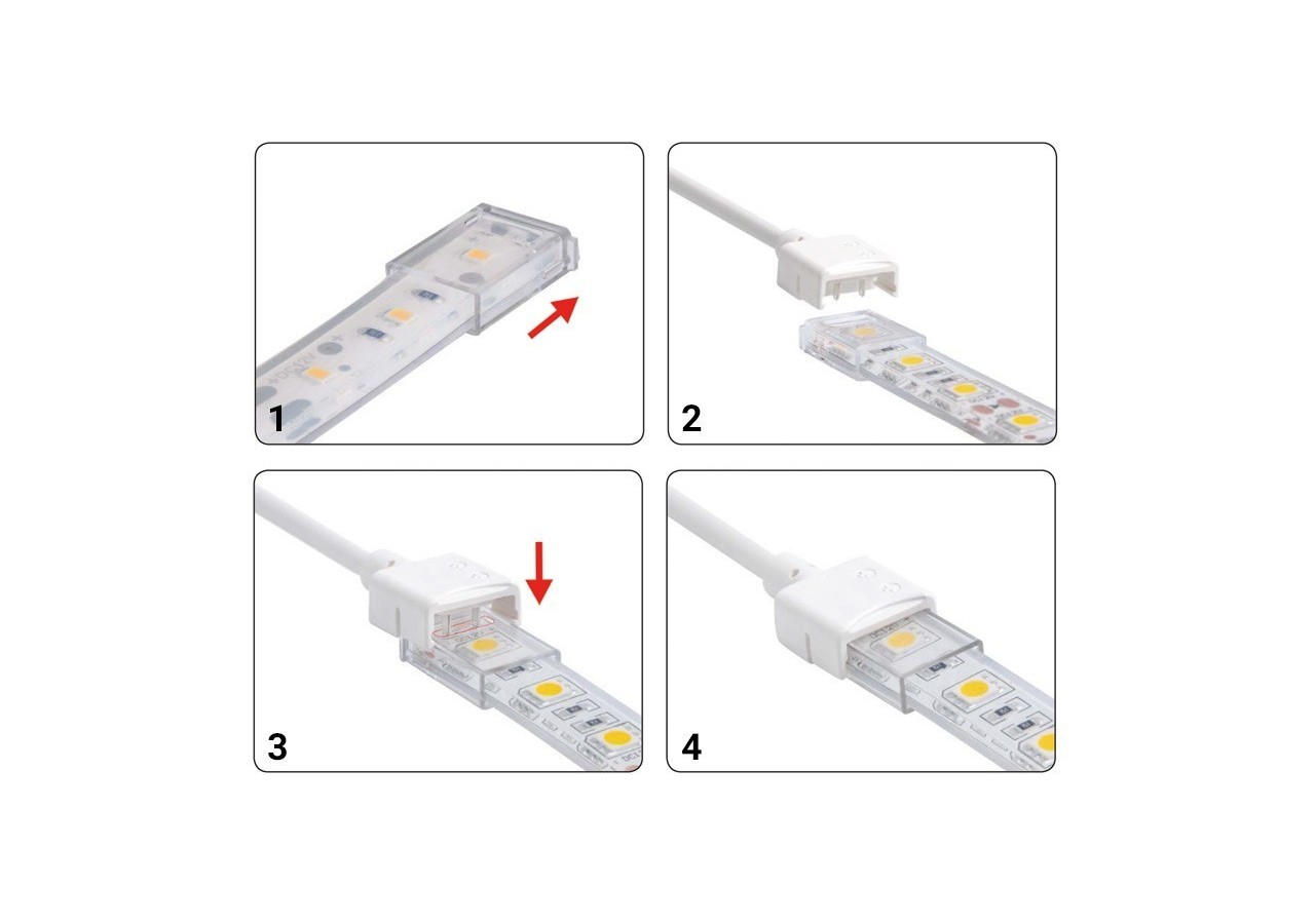Connecteur ruban à ruban CCT 10mm IP68 - SDN10BXB-3W200 - Barcelona LED