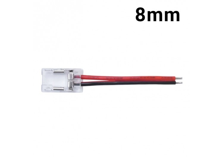 Connecteur câblé pour ruban LED 8mm IP20 - BCI8XB-2W - Barcelona LED
