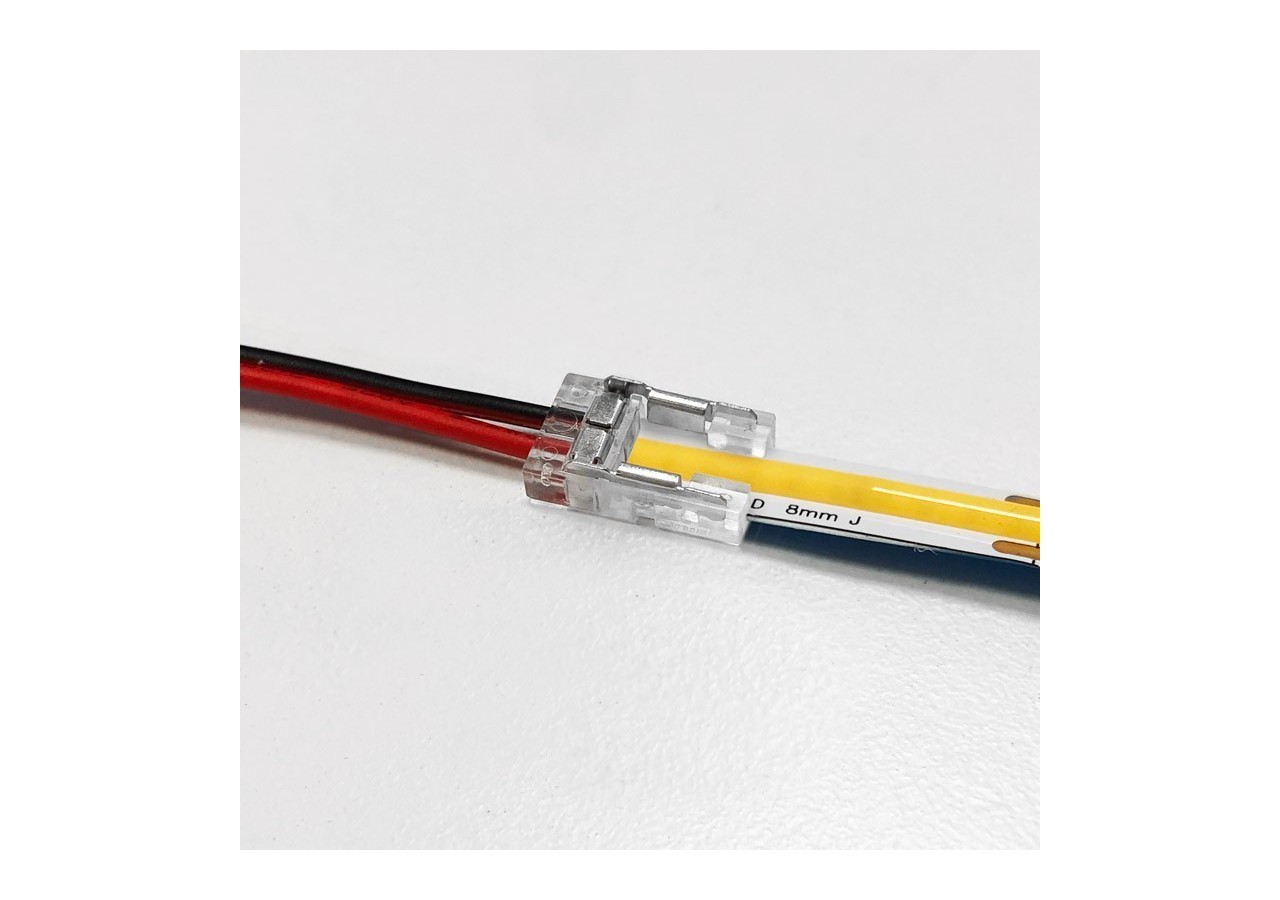 Connecteur câblé pour ruban LED 8mm IP20 - BCI8XB-2W - Barcelona LED