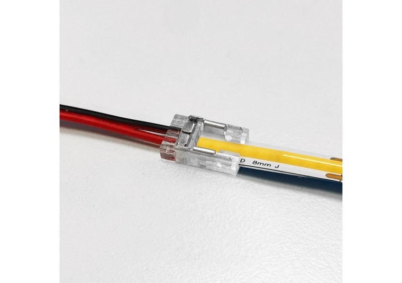 Connecteur câblé pour ruban LED 8mm IP20 - BCI8XB-2W - Barcelona LED Connecteur câblé pour ruban LED 8mm IP20 - BCI8XB-2W - Barcelona LED