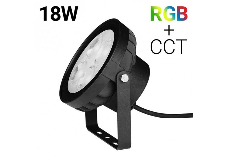 Projecteur LED 18W RGB+CCT contrôle par RF / WiFi - IP66 - FUTC09 - Barcelona LED