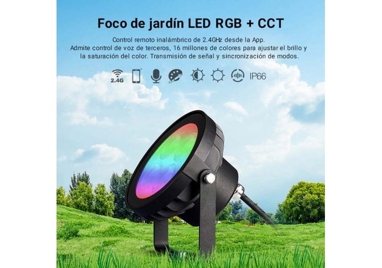 Projecteur LED 18W RGB+CCT contrôle par RF / WiFi - IP66 - FUTC09 - Barcelona LED 2