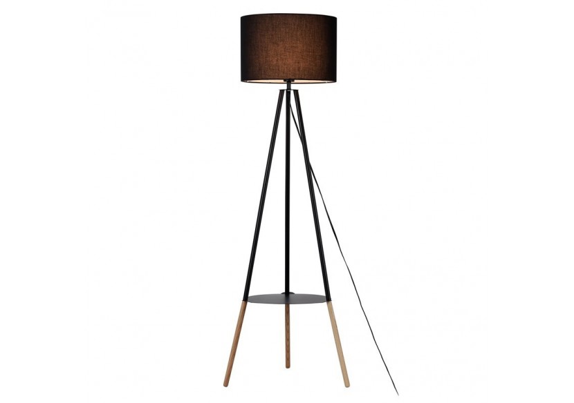 Lampadaire tripode avec table basse "Mandi" - L5041-N - Barcelona LED Lampadaire tripode avec table basse "Mandi" - L5041-N - Barcelona LED