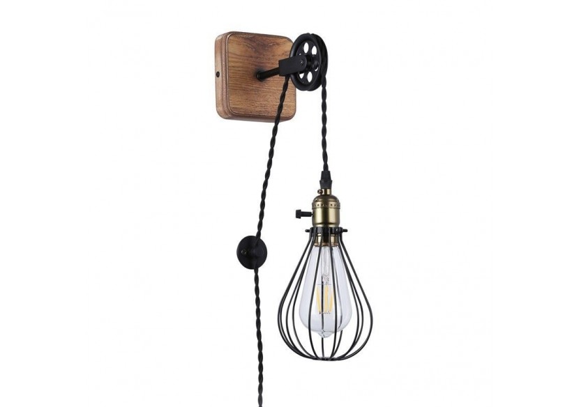 Lampe murale vintage "PENDOL" avec prise - LV310-N - Barcelona LED Lampe murale vintage "PENDOL" avec prise - LV310-N - Barcelona LED