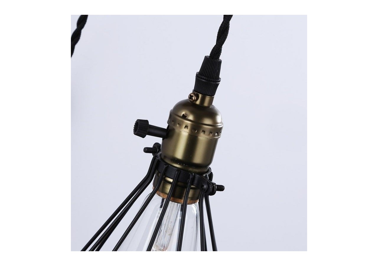 Lampe murale vintage "PENDOL" avec prise - LV310-N - Barcelona LED