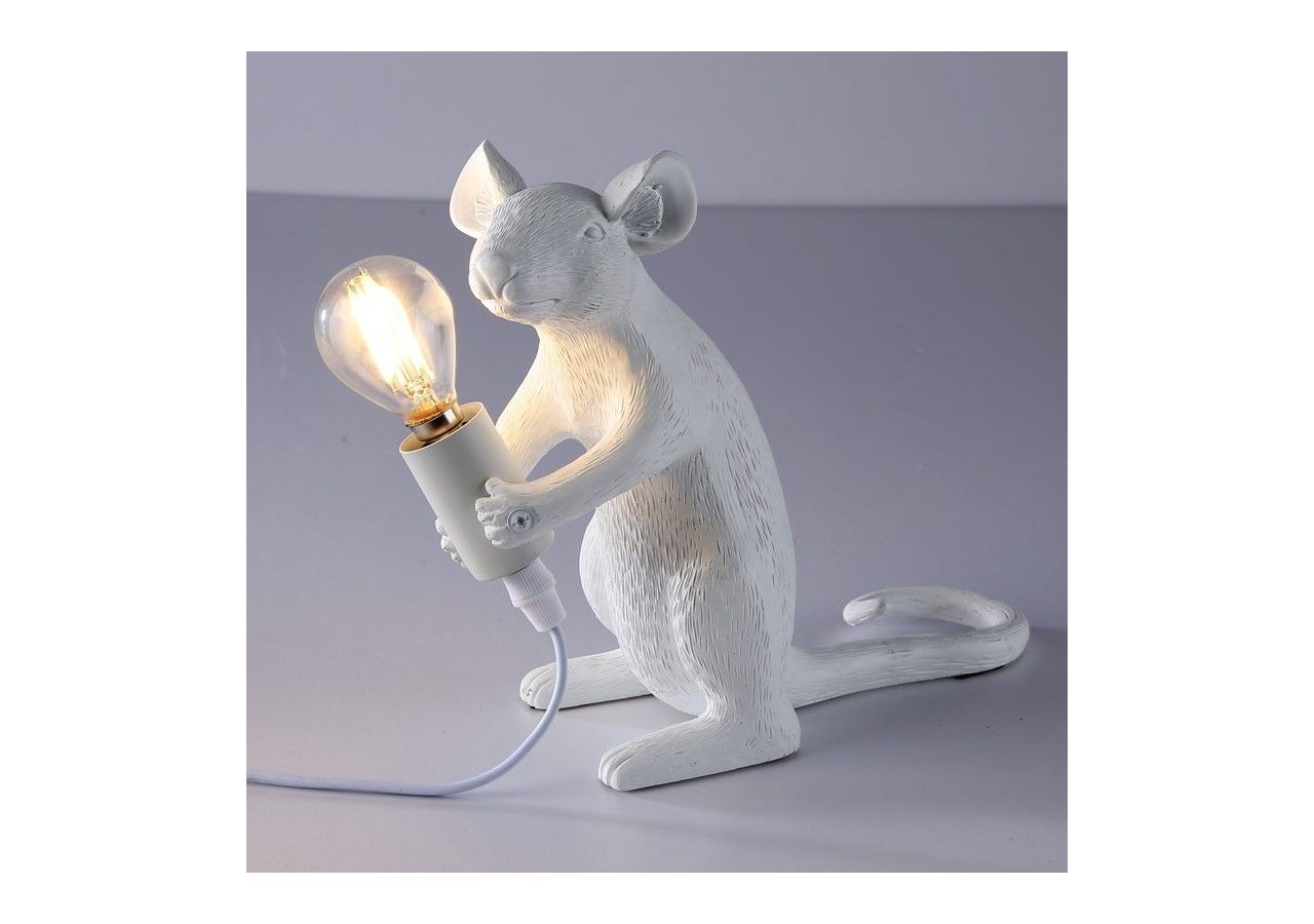 Lampe à poser design souris en résine "Stuart" - L4034-B - Barcelona LED