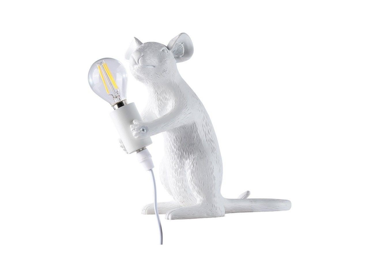 Lampe à poser design souris en résine "Stuart" - L4034-B - Barcelona LED