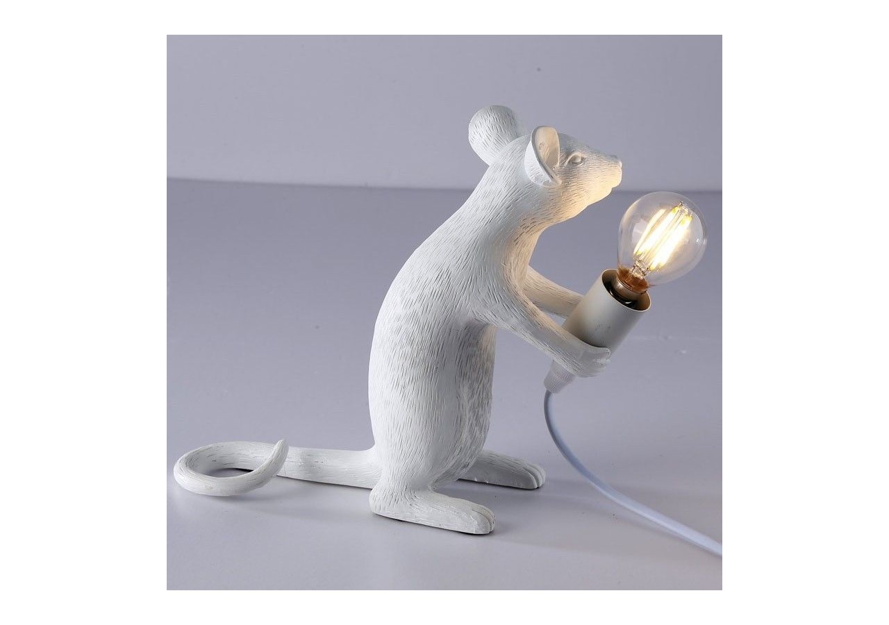 Lampe à poser design souris en résine "Stuart" - L4034-B - Barcelona LED