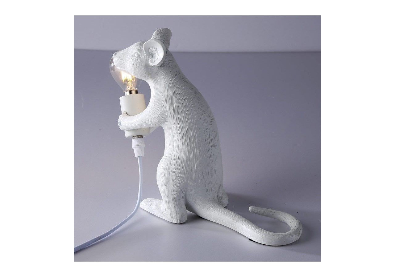 Lampe à poser design souris en résine "Stuart" - L4034-B - Barcelona LED