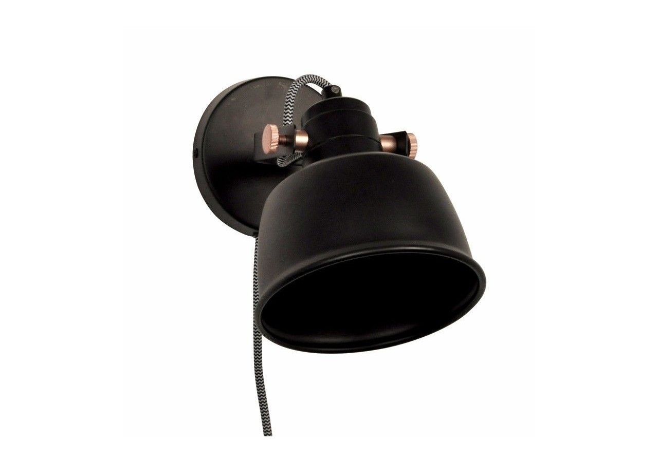Applique murale intérieur "KUKKA" avec prise et interrupteur - LN4003-EU-N - Barcelona LED