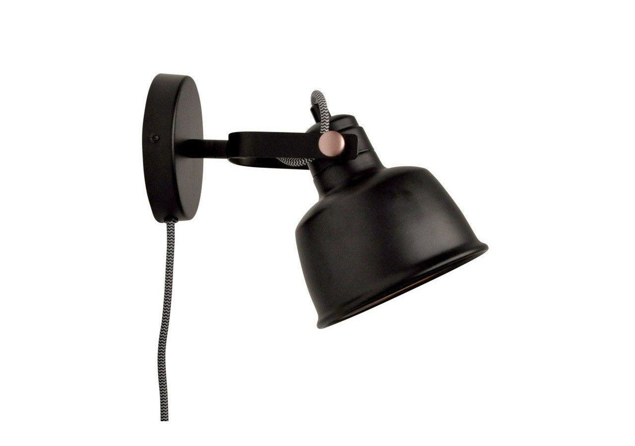 Applique murale intérieur "KUKKA" avec prise et interrupteur - LN4003-EU-N - Barcelona LED