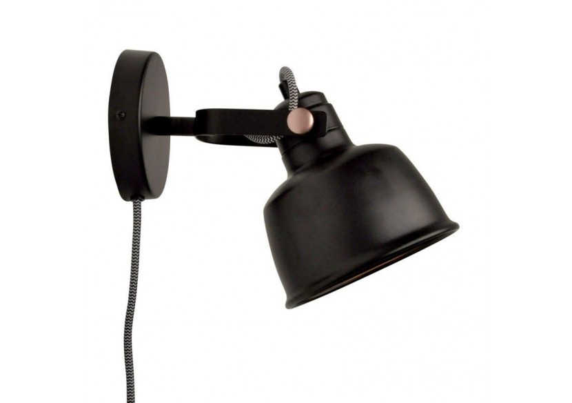 Applique murale intérieur "KUKKA" avec prise et interrupteur - LN4003-EU-N - Barcelona LED Applique murale intérieur "KUKKA" avec prise et interrupteur - LN4003-EU-N - Barcelona LED