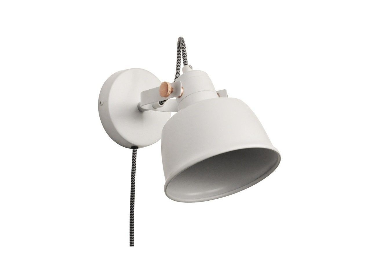 Applique murale intérieur "KUKKA" avec prise et interrupteur - LN4003-EU-B - Barcelona LED