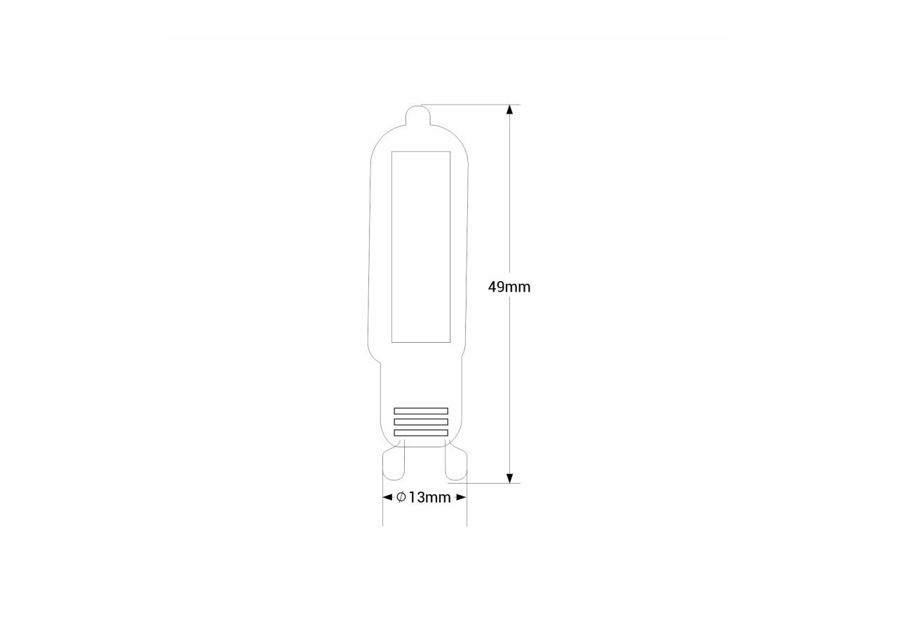 Ampoule LED G9 2W - COB - 360 degrés - 220-240V AC - BCOB1-G9-2W-BC - Barcelona LED