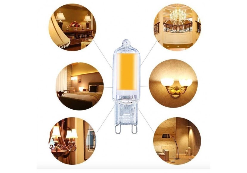 Ampoule LED G9 2W - COB - 360 degrés - 220-240V AC - B485-BF - Barcelona LED Ampoule LED G9 2W - COB - 360 degrés - 220-240V AC - B485-BF - Barcelona LED