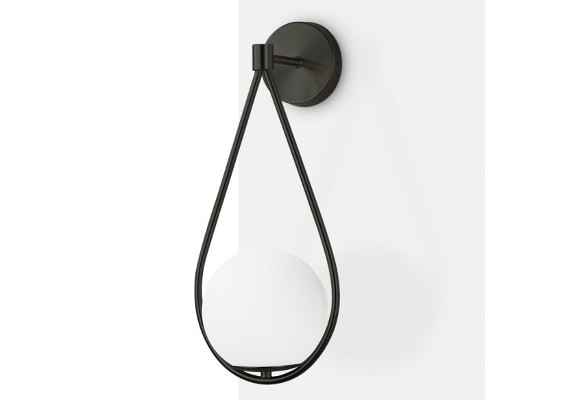 Applique murale globe en verre "Clara" - E14 - LD1005-N - Barcelona LED Applique murale globe en verre "Clara" - E14 - LD1005-N - Barcelona LED