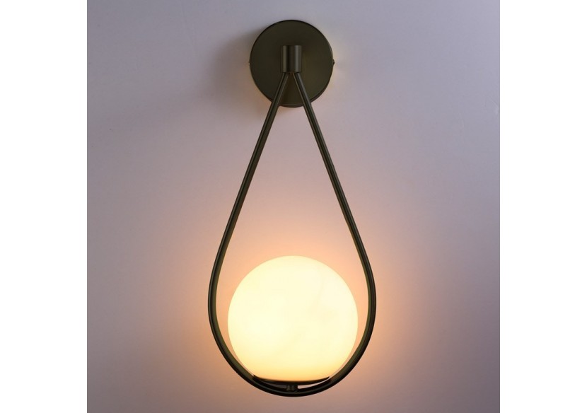 Applique murale globe en verre "Clara" - E14 - LD1005-N - Barcelona LED Applique murale globe en verre "Clara" - E14 - LD1005-N - Barcelona LED