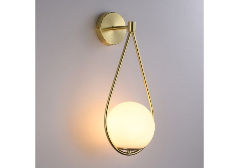 Applique murale globe en verre "Clara" - E14 - LD1005-D - Barcelona LED Applique murale globe en verre "Clara" - E14 - LD1005-D - Barcelona LED