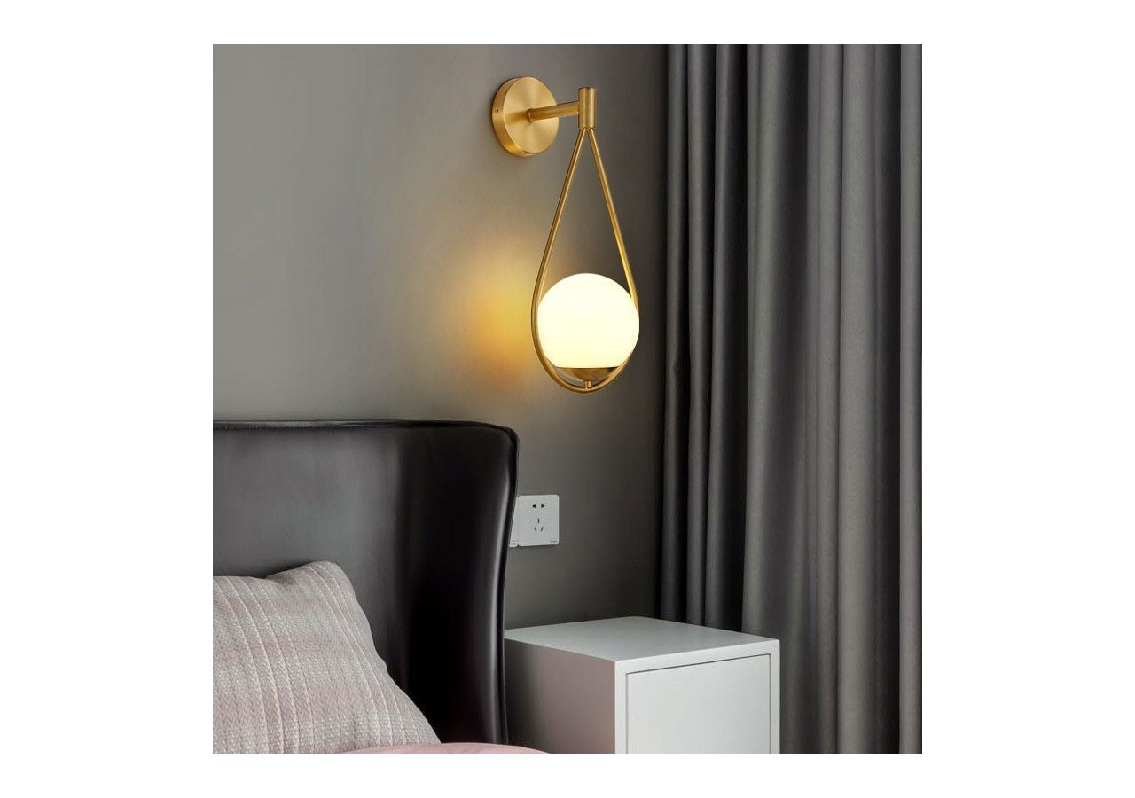 Applique murale globe en verre "Clara" - E14 - LD1005-D - Barcelona LED