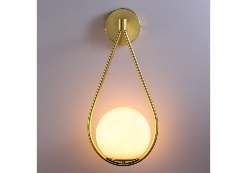 Applique murale globe en verre "Clara" - E14 - LD1005-D - Barcelona LED Applique murale globe en verre "Clara" - E14 - LD1005-D - Barcelona LED