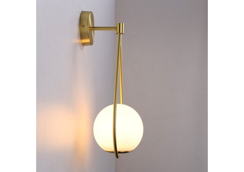 Applique murale globe en verre "Clara" - E14 - LD1005-D - Barcelona LED Applique murale globe en verre "Clara" - E14 - LD1005-D - Barcelona LED