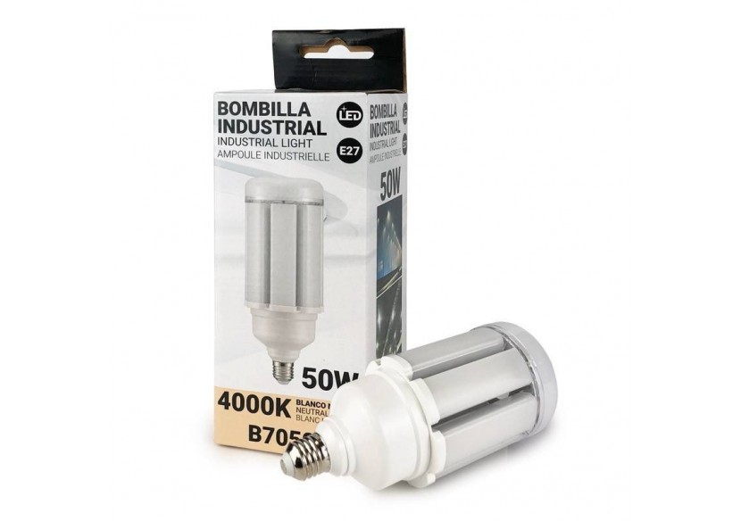 Ampoule LED industrielle E27 "CORN" - DL96 - 50W - 180-265V - B7050-BN - Barcelona LED Ampoule LED industrielle E27 "CORN" - DL96 - 50W - 180-265V - B7050-BN - Barcelona LED
