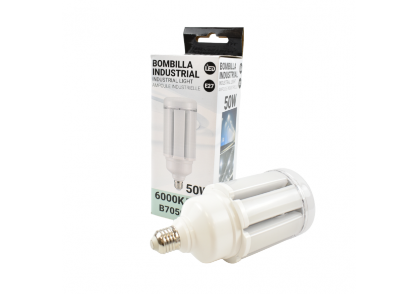 Ampoule LED industrielle E27 "CORN" - DL96 - 50W - 180-265V - B7050-BF - Barcelona LED Ampoule LED industrielle E27 "CORN" - DL96 - 50W - 180-265V - B7050-BF - Barcelona LED