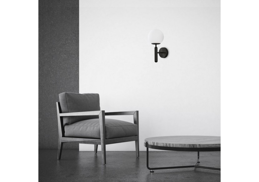 Applique murale globe en verre "Elsa" - E14 - LD1004-N - Barcelona LED Applique murale globe en verre "Elsa" - E14 - LD1004-N - Barcelona LED