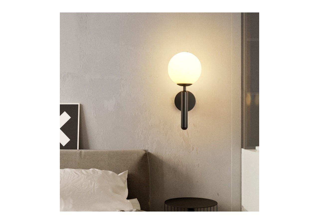 Applique murale globe en verre "Elsa" - E14 - LD1004-N - Barcelona LED