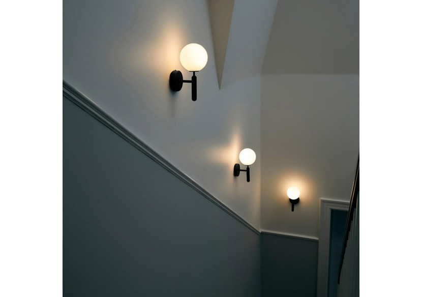 Applique murale globe en verre "Elsa" - E14 - LD1004-N - Barcelona LED Applique murale globe en verre "Elsa" - E14 - LD1004-N - Barcelona LED
