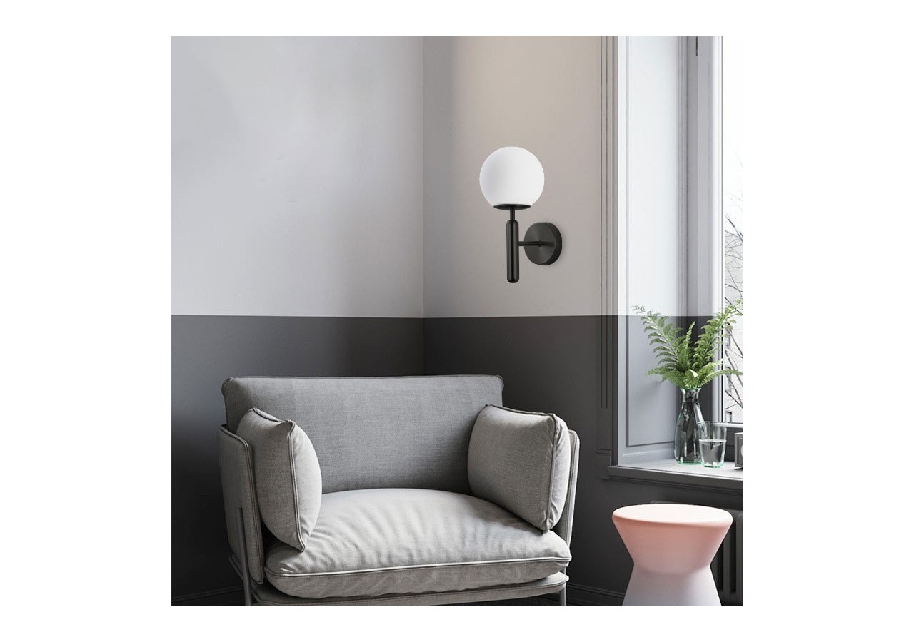 Applique murale globe en verre "Elsa" - E14 - LD1004-N - Barcelona LED