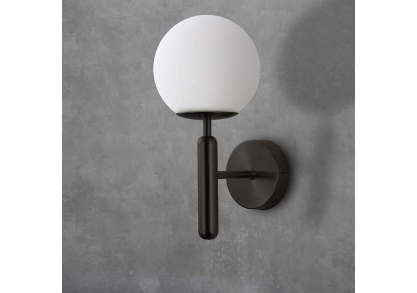 Applique murale globe en verre "Elsa" - E14 - LD1004-N - Barcelona LED Applique murale globe en verre "Elsa" - E14 - LD1004-N - Barcelona LED