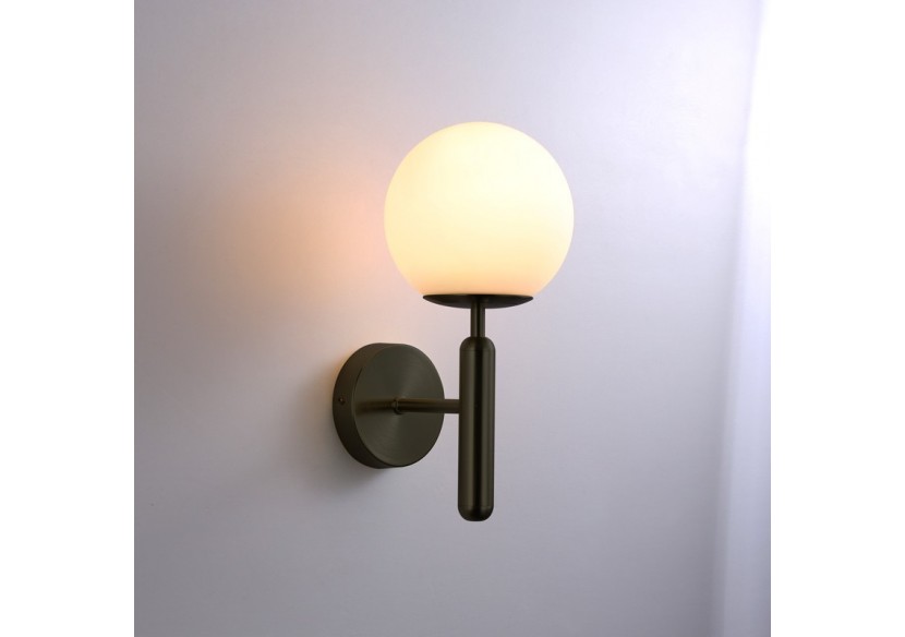 Applique murale globe en verre "Elsa" - E14 - LD1004-N - Barcelona LED Applique murale globe en verre "Elsa" - E14 - LD1004-N - Barcelona LED