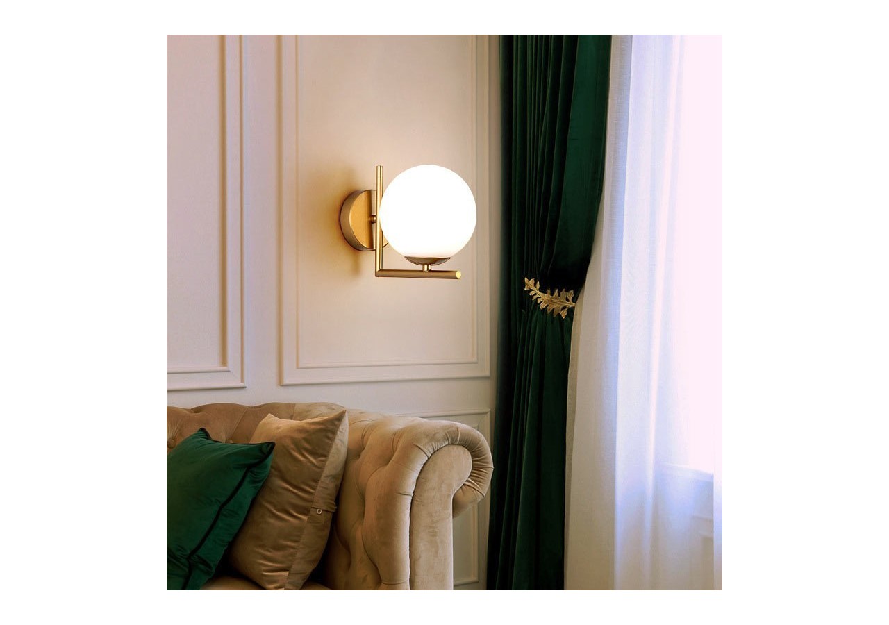 Applique murale globe en verre "Margaret" - LD1001-D - Barcelona LED