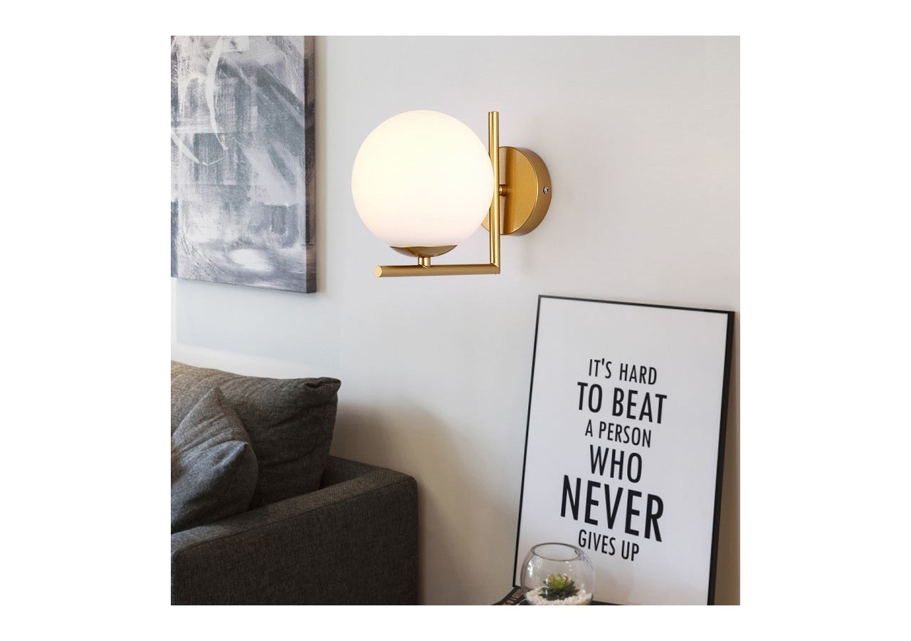 Applique murale globe en verre "Margaret" - LD1001-D - Barcelona LED