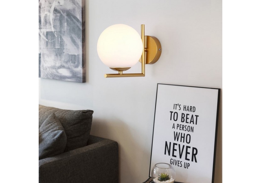 Applique murale globe en verre "Margaret" - LD1001-D - Barcelona LED Applique murale globe en verre "Margaret" - LD1001-D - Barcelona LED