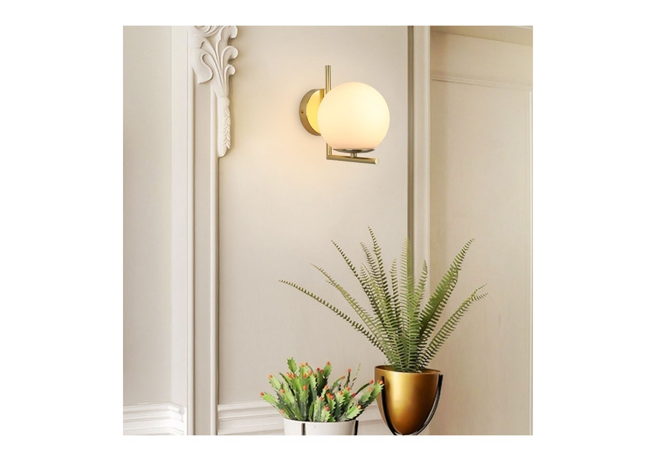 Applique murale globe en verre "Margaret" - LD1001-D - Barcelona LED