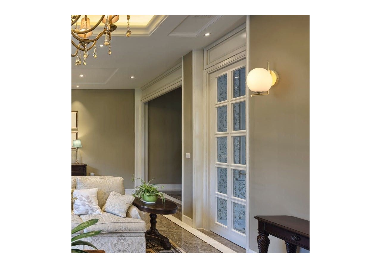 Applique murale globe en verre "Margaret" - LD1001-D - Barcelona LED