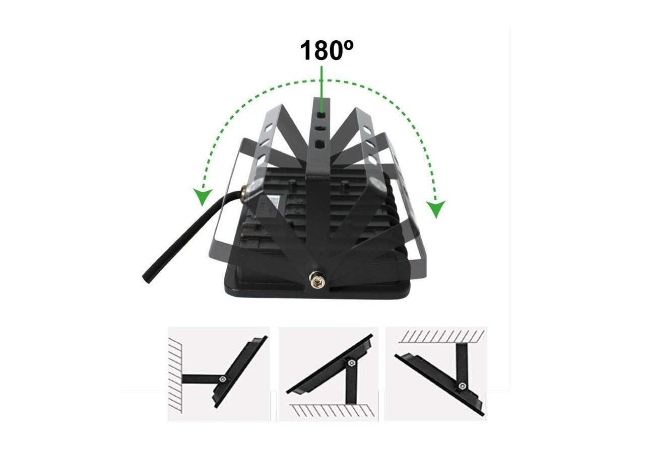 Projecteur extérieur LED 50W 4584LM IP65 - B1883-2-BF - Barcelona LED