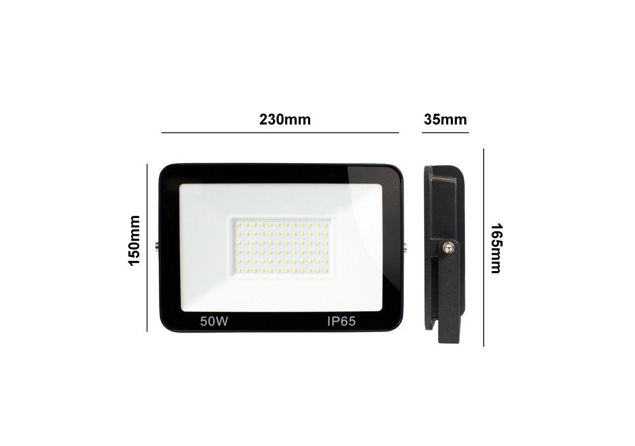Projecteur extérieur LED 50W 4584LM IP65 - B1883-2-BF - Barcelona LED