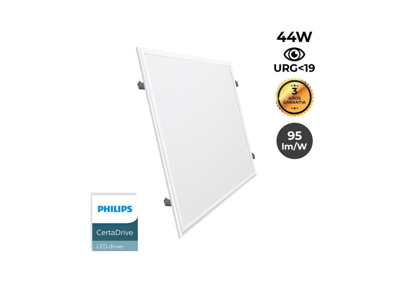 Panneau LED 60x60 avec kit encastrable 44W UGR19 Driver Philips - B4295-UGR19-BN - Barcelona LED