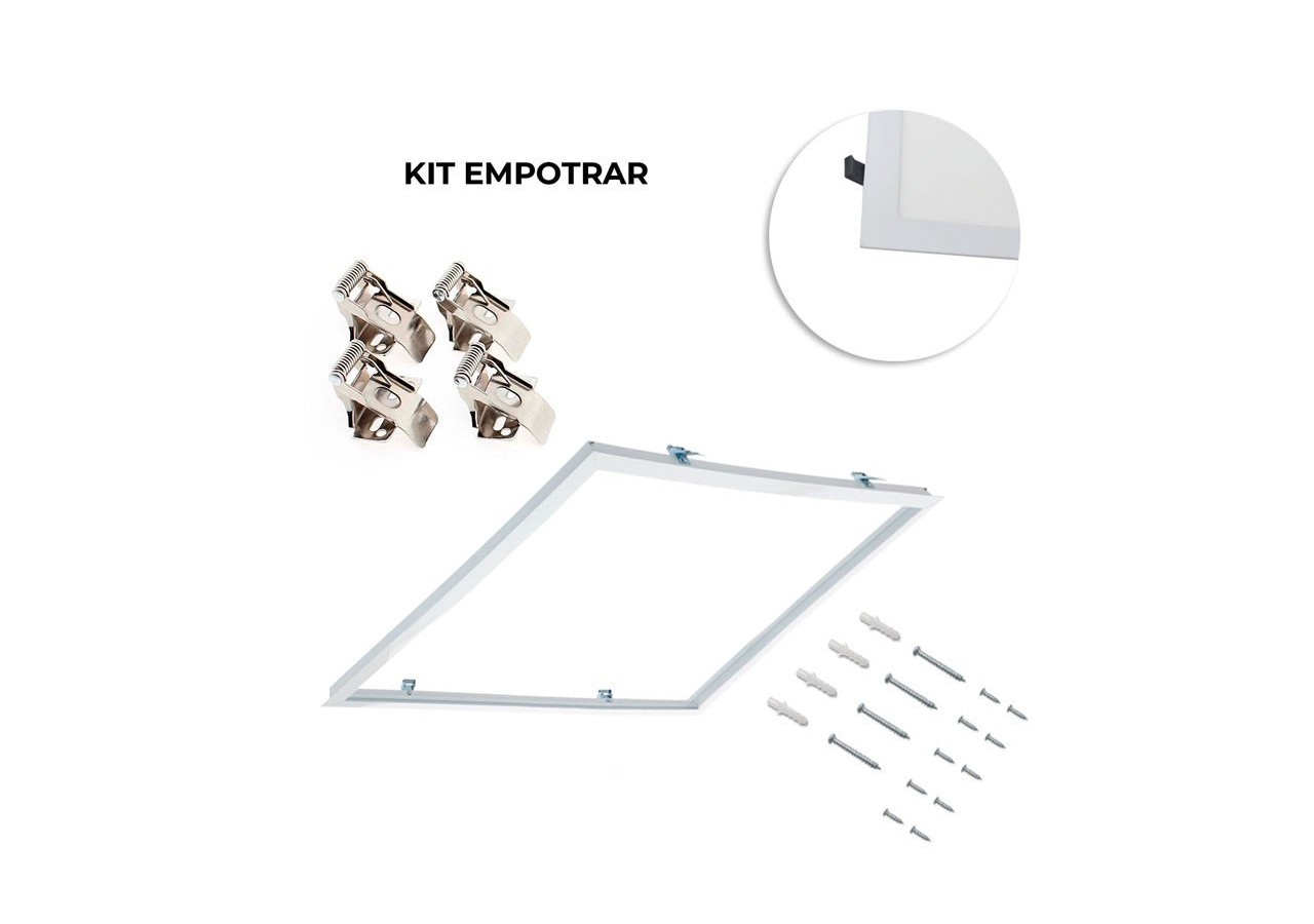Panneau LED 60x60 avec kit encastrable 44W UGR19 Driver Philips - B4295-UGR19-BN - Barcelona LED