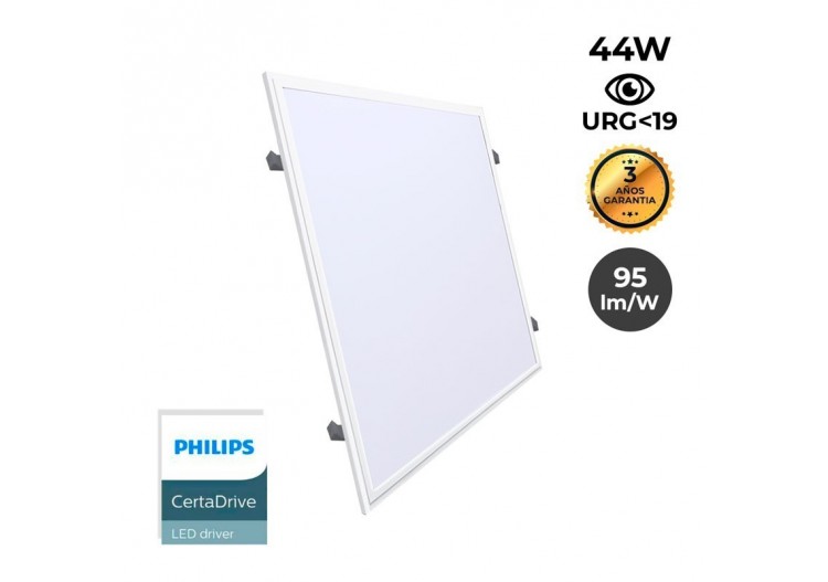 Panneau LED 60x60 avec kit encastrable 44W UGR19 Driver Philips - B4295-UGR19-BF - Barcelona LED