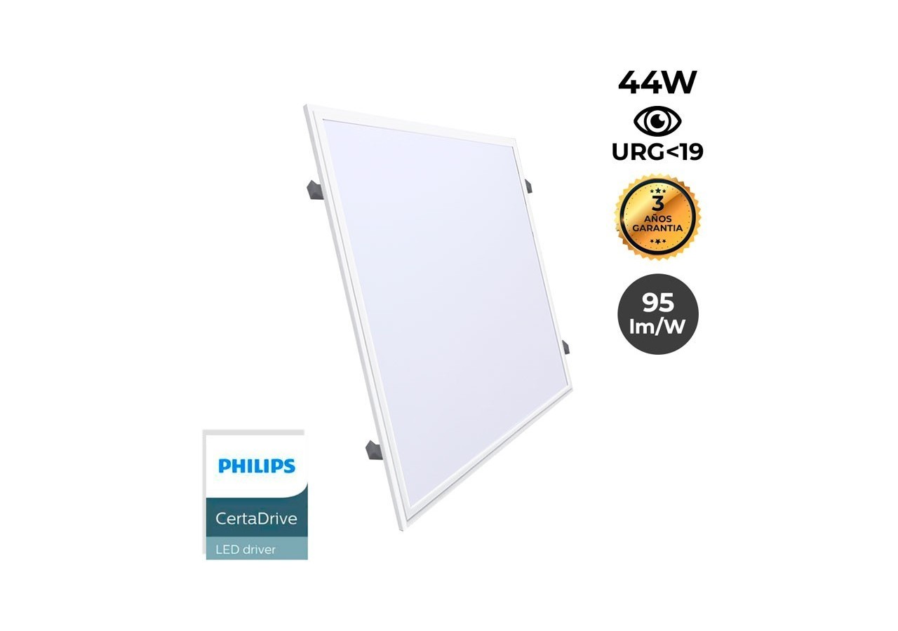 Panneau LED 60x60 avec kit encastrable 44W UGR19 Driver Philips - B4295-UGR19-BF - Barcelona LED