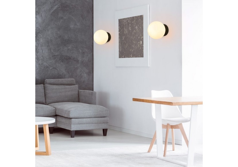 Applique murale globe en verre "Rober" - LD1003-N - Barcelona LED Applique murale globe en verre "Rober" - LD1003-N - Barcelona LED