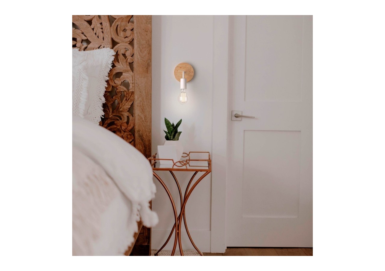 Applique murale en bois et en métal "Morgan" - lm134-b - Barcelona LED