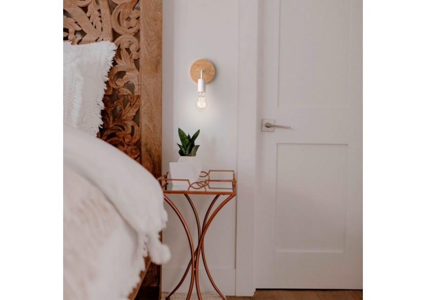 Applique murale en bois et en métal "Morgan" - lm134-b - Barcelona LED Applique murale en bois et en métal "Morgan" - lm134-b - Barcelona LED