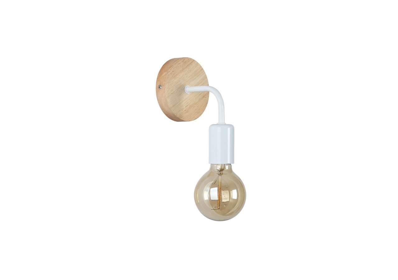 Applique murale en bois et en métal "Morgan" - lm134-b - Barcelona LED