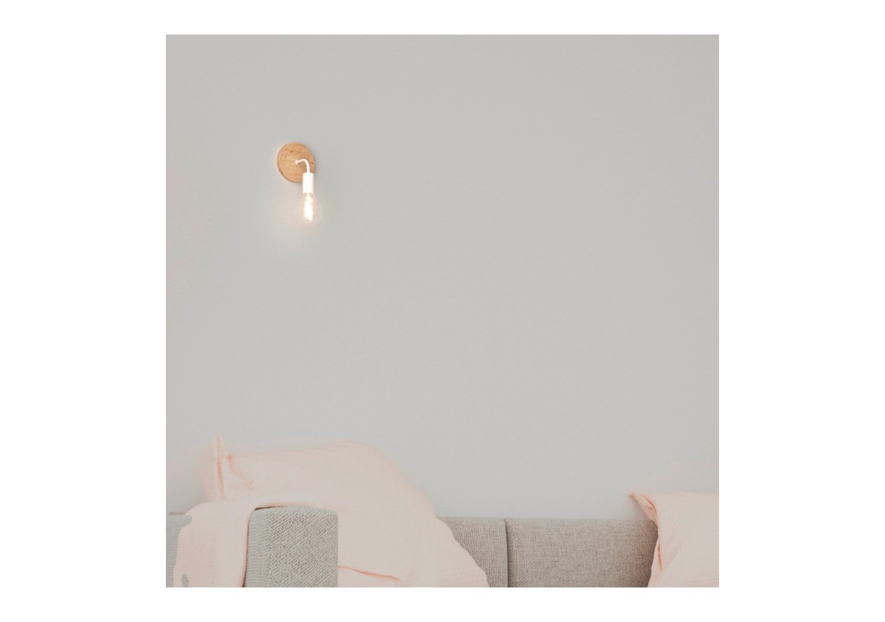 Applique murale en bois et en métal "Morgan" - lm134-b - Barcelona LED